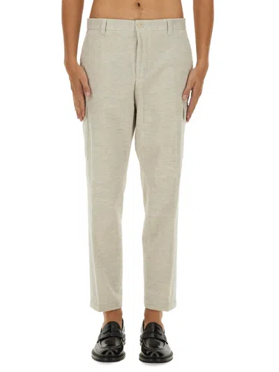 Hugo Boss Straight Leg Pants In Beige