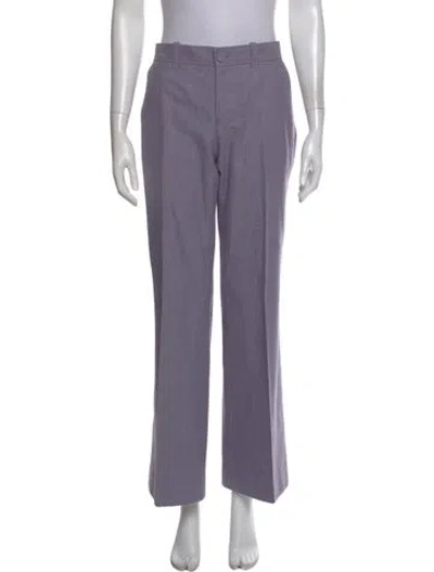 Pre-owned Hugo Boss Straight Leg Pants In Purple
