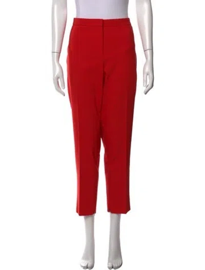 Pre-owned Hugo Boss Straight Leg Pants In Red