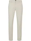 Hugo Boss Slim-fit Chinos In Stretch-cotton Gabardine In Nude
