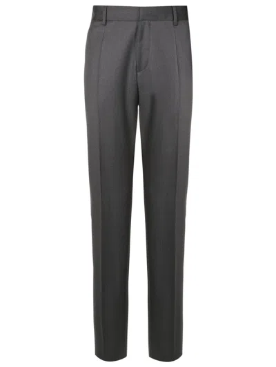 Hugo Boss Straight-leg Tailored Trousers In Grey