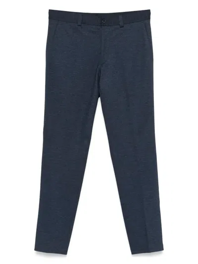 Hugo Boss Straight-leg Trousers In Blue
