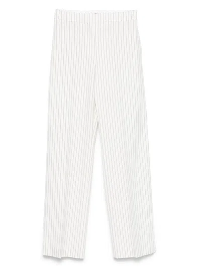 Hugo Boss Straight-leg Trousers In Neutral