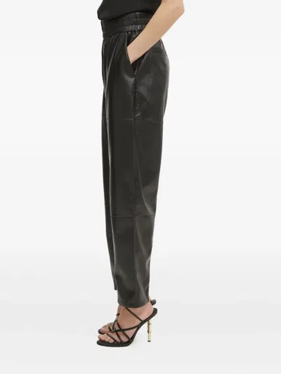 Hugo Boss Straight-leg Trousers In Black