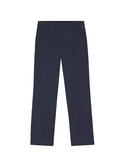 Hugo Boss Straight-leg Trousers In Blue