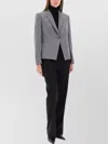 Hugo Boss Tailored Jacket Featuring Structured Shoulders In Gray
