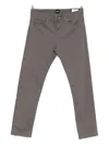 Hugo Boss Straight-leg Trousers In Brown