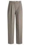 Hugo Boss Straight-leg Trousers In Stretch Fabric In Light Grey