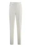 Hugo Boss Boss Straight-leg Trousers In Ivory