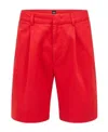 Hugo Boss Straight Shorts In Red