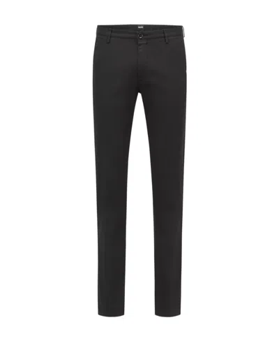 Hugo Boss Straight Trousers In Black