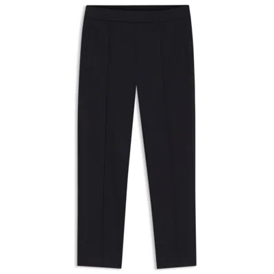 Hugo Boss Straight-fit Pants With Drawstring Waist In Red