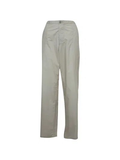 Pre-owned Hugo Boss Straight-fit Trousers In Gray