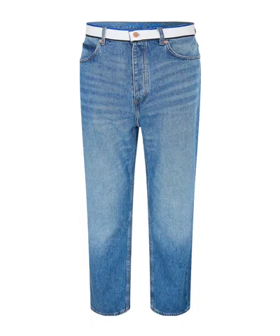 Hugo Boss Straightleg Jeans In Blue