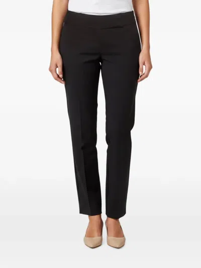 Pre-owned Hugo Boss Straight-leg Trousers In Black