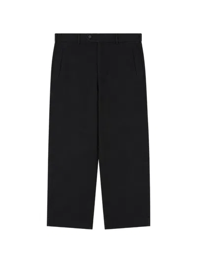 Hugo Boss Straight-leg Trousers In Black