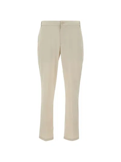 Hugo Boss Straight-leg Trousers In Brown