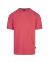 HUGO BOSS STRAWBERRY T-SHIRT WITH RUBBER PRINTED LOGO