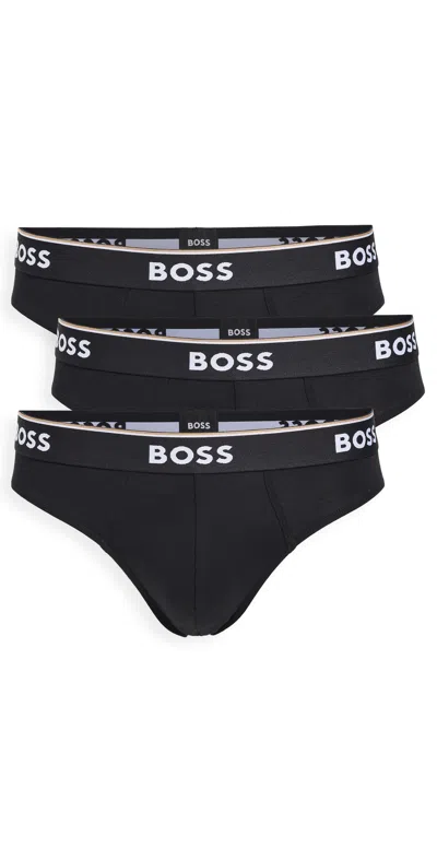 Hugo Boss Stretch Cotton 3 Pack Briefs Black