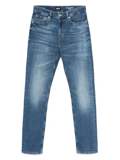 Hugo Boss Stretch-cotton Jeans In Blue