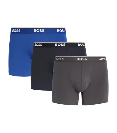 HUGO BOSS STRETCH-COTTON LOGO TRUNKS