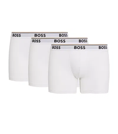 HUGO BOSS STRETCH-COTTON LOGO TRUNKS