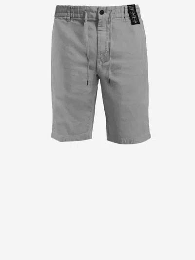 Hugo Boss Boss Cotton Shorts With Drawstring In Gray