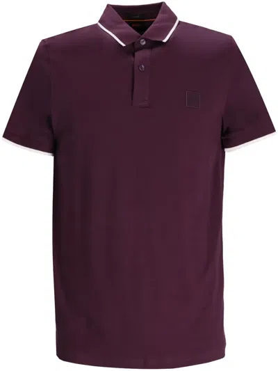 Hugo Boss Stretch-cotton Polo Shirt In Red