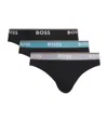 Hugo Boss Stretch-cotton Power Briefs In Multi