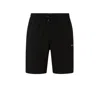 Hugo Boss Stretch-cotton Regular-fit Shorts With Logo Detail In Black