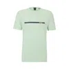 HUGO BOSS STRETCH-COTTON REGULAR-FIT T-SHIRT WITH EMBOSSED ARTWORK
