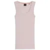 Hugo Boss Stretch-cotton Slim-fit Top With Ribbed Structure In Burgundy