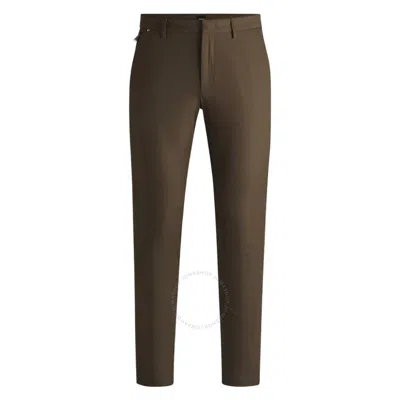 HUGO BOSS HUGO BOSS STRETCH COTTON SLIM-FIT TROUSERS