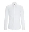Hugo Boss Hank Slim Fit Solid Dress Shirt In White