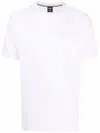 Hugo Boss Thompson Logo Cotton Jersey T-shirt In White