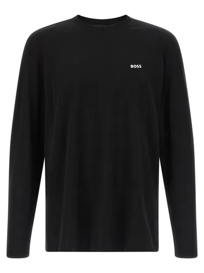 Hugo Boss Stretch Cotton T-shirt In Black