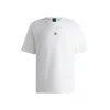 Hugo Boss Stretch-cotton T-shirt With Double B Monogram In White