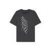 Hugo Boss Mens Dark Grey Graphic-print Short-sleeve Stretch-cotton T-shirt In Gray