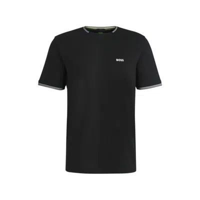 Hugo Boss Boss Stretch Cotton T-shirt In Dark Blue