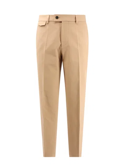 Hugo Boss Tan Relaxed-fit Trousers In Beige