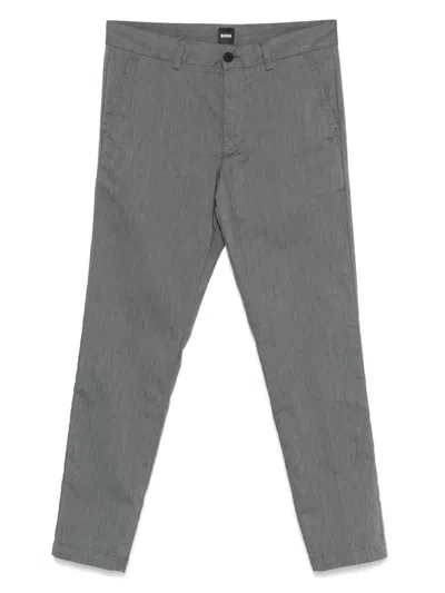 HUGO BOSS STRETCH-COTTON TROUSERS