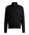 Hugo Boss Zip-up Sweatshirt In Active-stretch Fabric