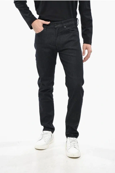 Hugo Boss Stretch Denim Tapered Fit Jeans 16cm In Black