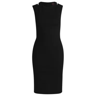 HUGO BOSS STRETCH-FABRIC DRESS WITH CUT-OUT DETAILS