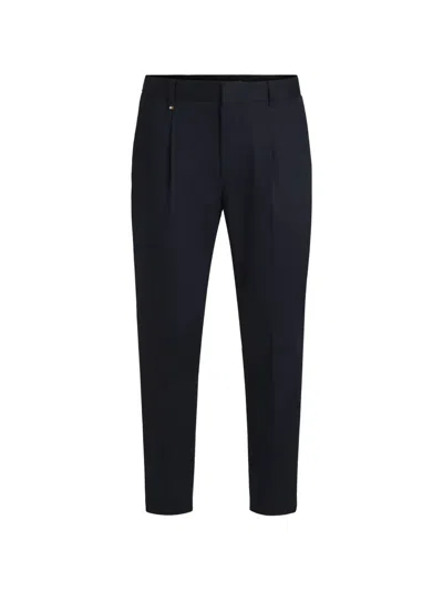 Hugo Boss Tailored Chinos High Waist Straight Leg In Animal Print