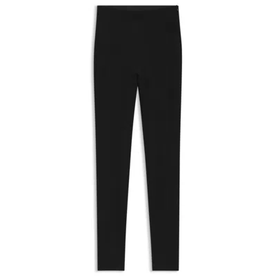 HUGO BOSS STRETCH-JERSEY LEGGINGS WITH SIDE ZIP
