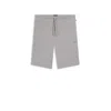 Hugo Boss Stretch-jersey Pajama Shorts With Embroidered Logo In Gray