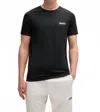 Hugo Boss X Matteo Berrettini Stretch-jersey T-shirt With Signature Details In Black