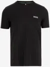 Hugo Boss Stretch Nylon T-shirt With Logo In Black