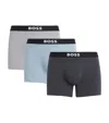 Hugo Boss Stretch-organic Cotton Boxer Briefs In Multi